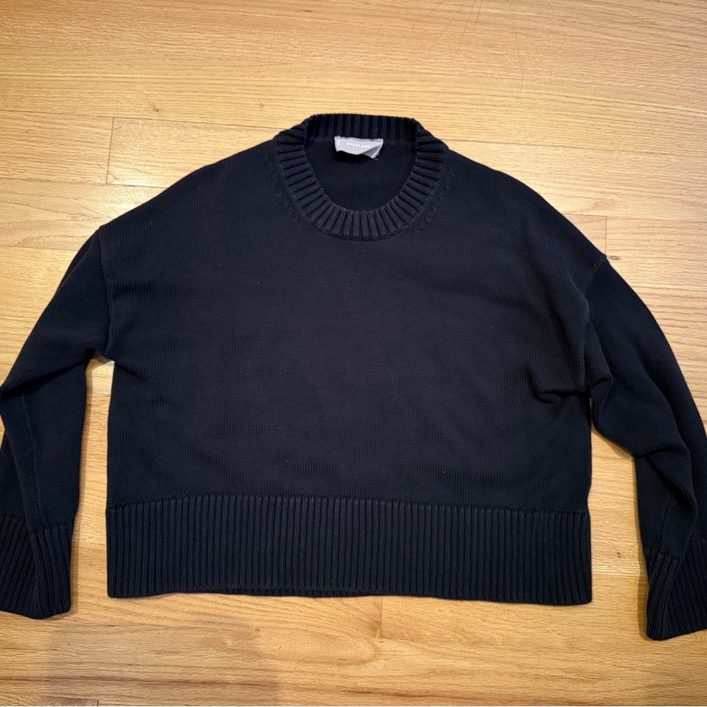 Everlane The Boxy Sweater in Everyday Cotton